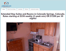 Tablet Screenshot of americanhomesuites.com